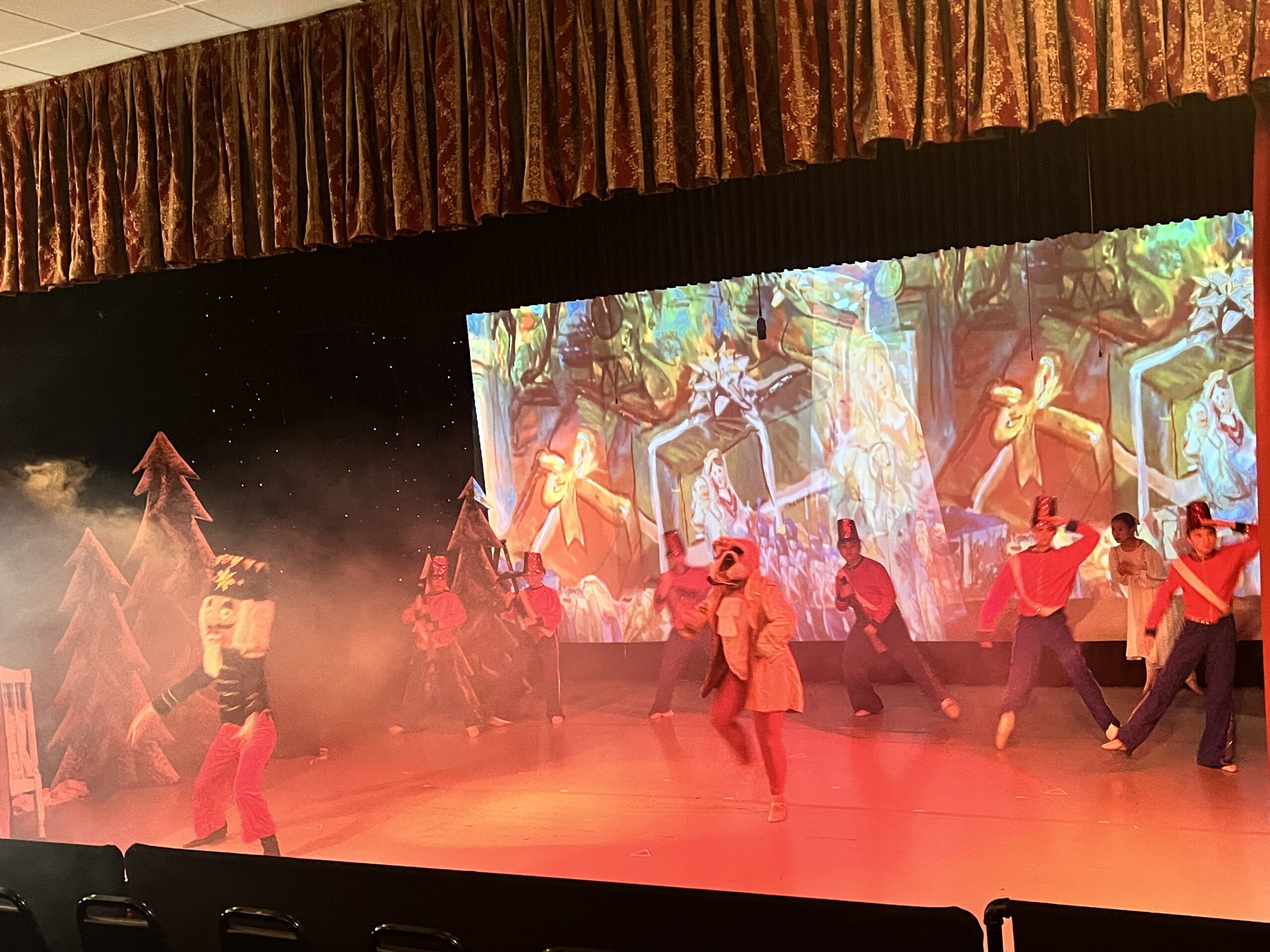 Students performing in The Nutcracker holiday production at Norristown dance school.